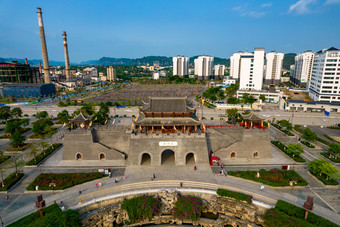 崇左市太平古城太平府4A景区航拍摄影图