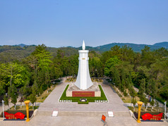 广西百色起义纪念园航拍摄影图