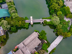 广西桂林两江四湖5A景区航拍摄影图