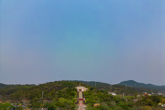 广西南宁百色起义纪念园航拍摄影图