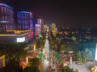 邯郸人民东路友谊时代广场夜景1