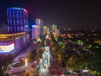 邯郸人民东路友谊时代广场夜景2