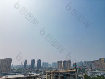 河北邯郸火车站交通航拍摄影图