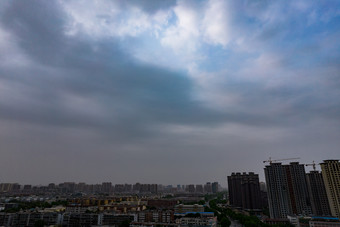 河北邢台城市风光航拍摄影图