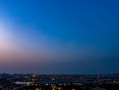 河南开封清明上河园夜景航拍摄影图