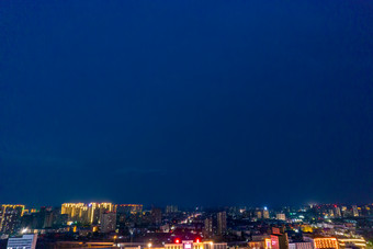 河南许昌曹魏古城夜景航拍摄影图