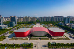 河南许昌城市风光建筑航拍摄影图