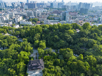 湖北武汉武昌区城市建设航拍摄影图