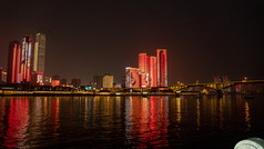 湖南长沙城市夜景灯光摄影图