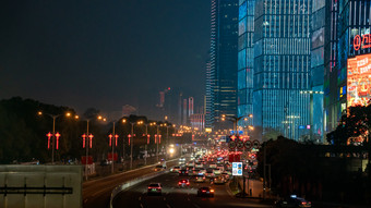 湖南长沙城市夜景灯光摄影图