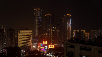 湖南长沙城市夜景灯光摄影图