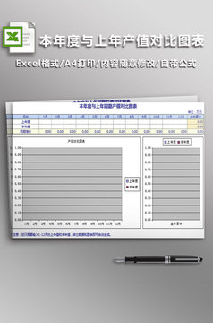半年个人销售业绩对比Excel表格模板