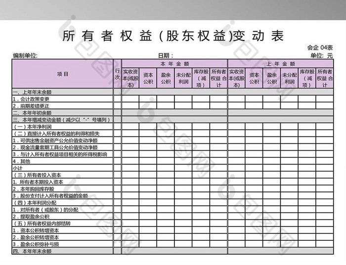 财务报表体系 4联