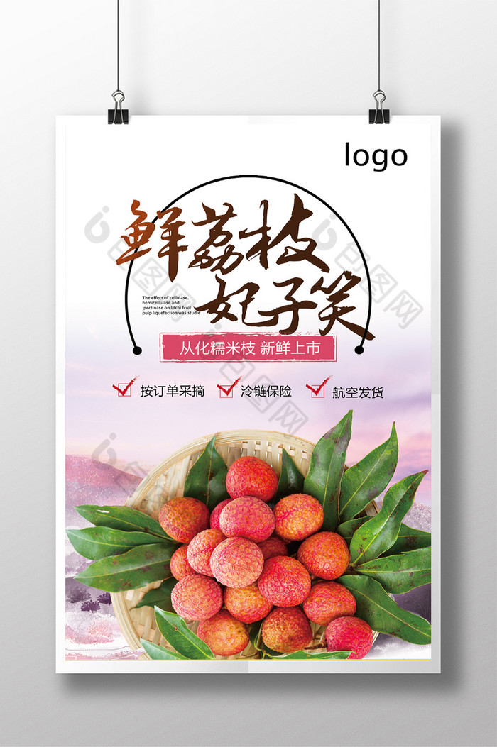 鲜荔枝妃子笑荔枝荔枝展板清爽荔图片