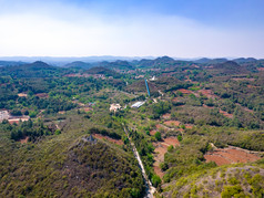 云南红河州弥勒市锦屏山4A景区航拍摄影图