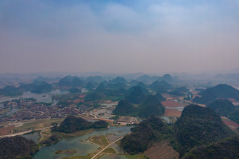 云南普者黑5A景区航拍