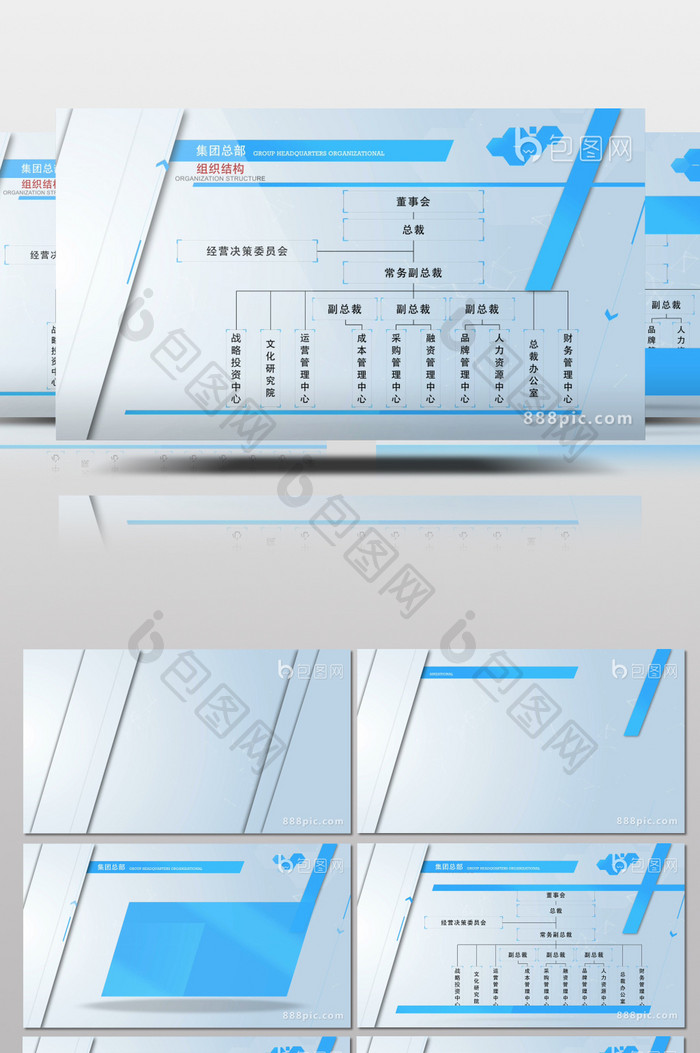 组织架构树状图模板