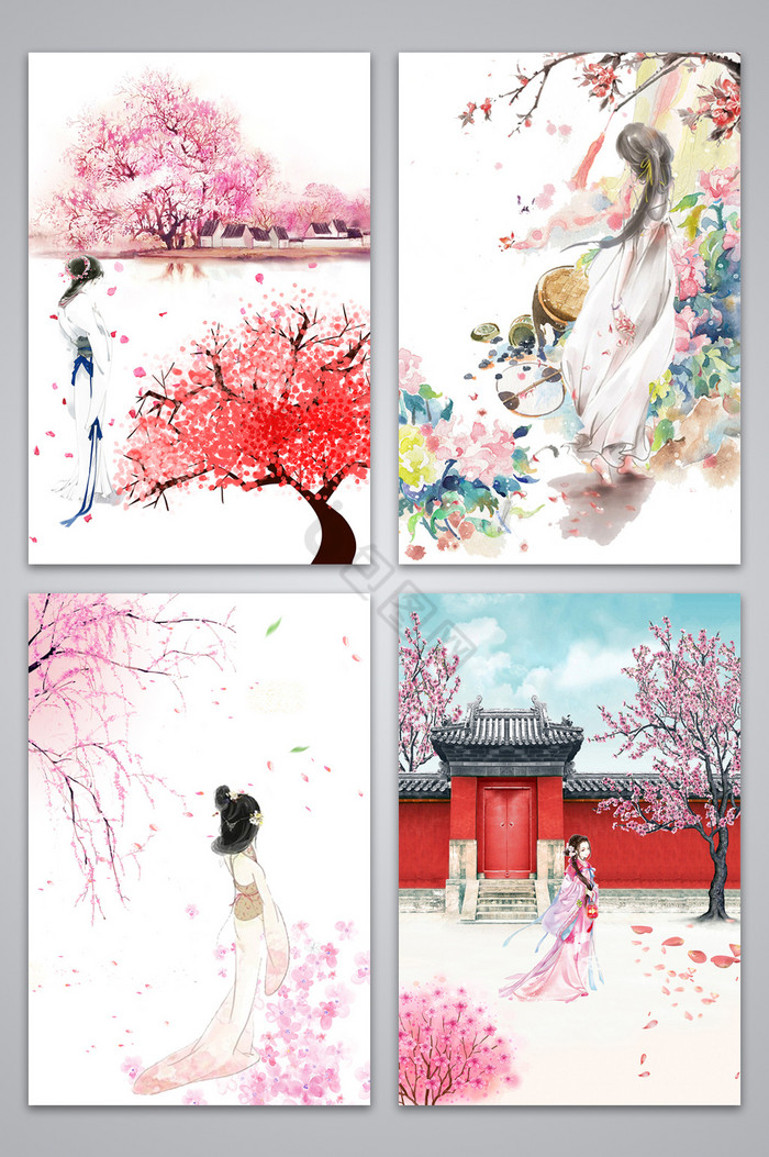 中国文化彩绘图片