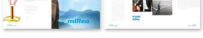 蓝色大气企业形象宣传册版式设计