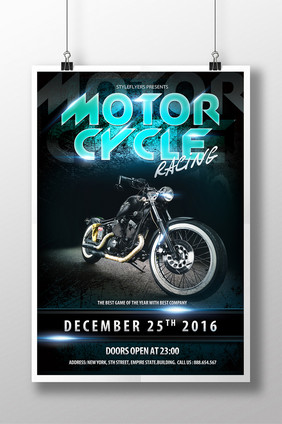 摩托车俱乐部主题海报