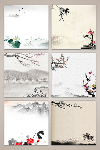 中国风古典水墨背景图片