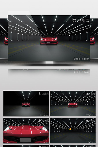 跑车logo演绎动画标志微信小视频图片