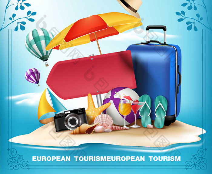 欧洲旅游海报设计