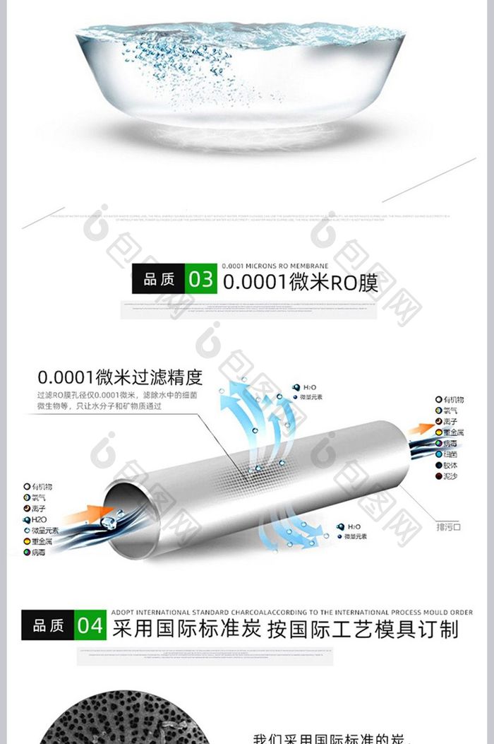 绿色大气家电净化器详情模板