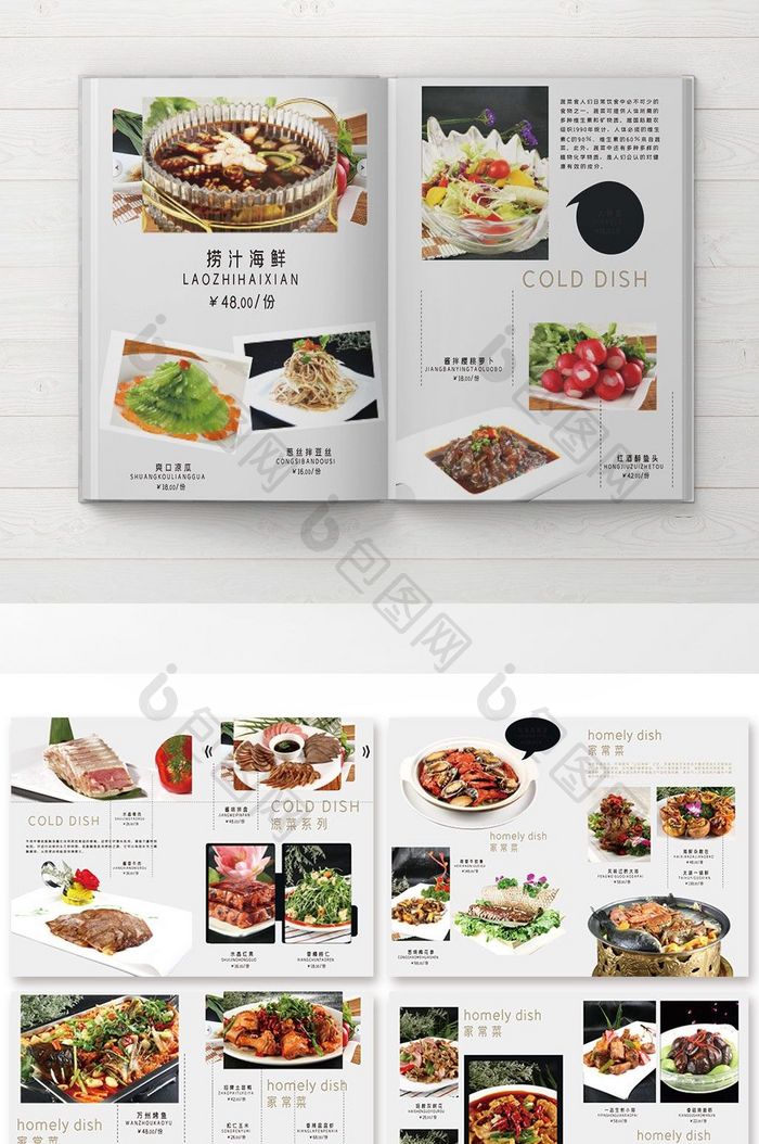 美食画册 菜谱精选宣传画册