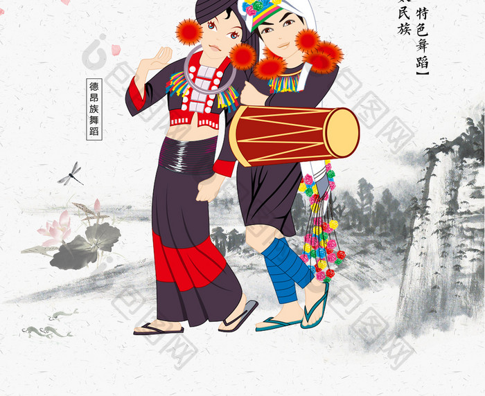 中国风创意民族舞创意海报设计