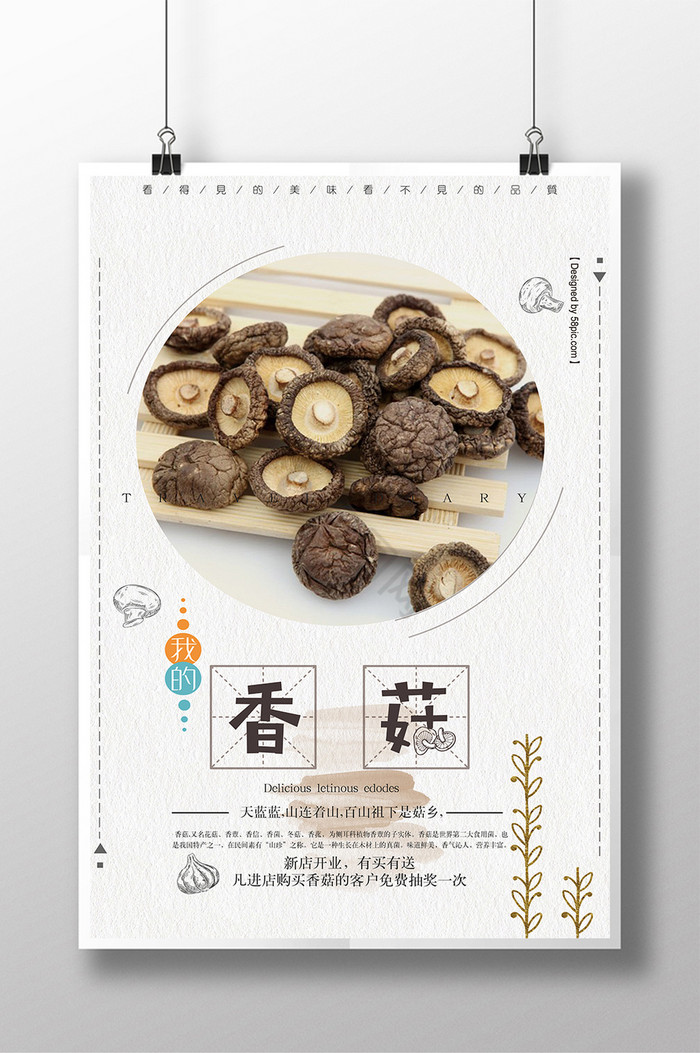 香菇蘑菇猴头菇水果蔬菜促销图片