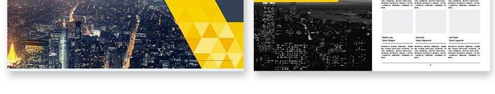 黄色时尚大气商务风格的企业画册