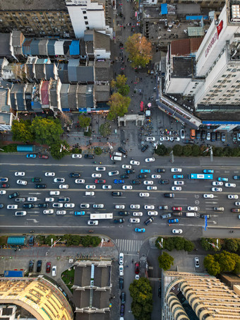 湖南长沙城市建筑<strong>高楼</strong>交通航拍<strong>摄影</strong>图