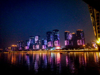 湖南长沙<strong>城市夜景</strong>摄影图