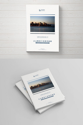 简约大气企业集团介绍商务画册封面