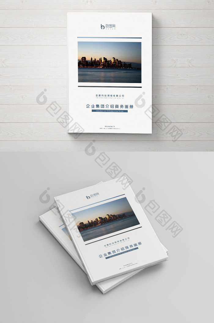 简约大气企业集团介绍商务画册封面