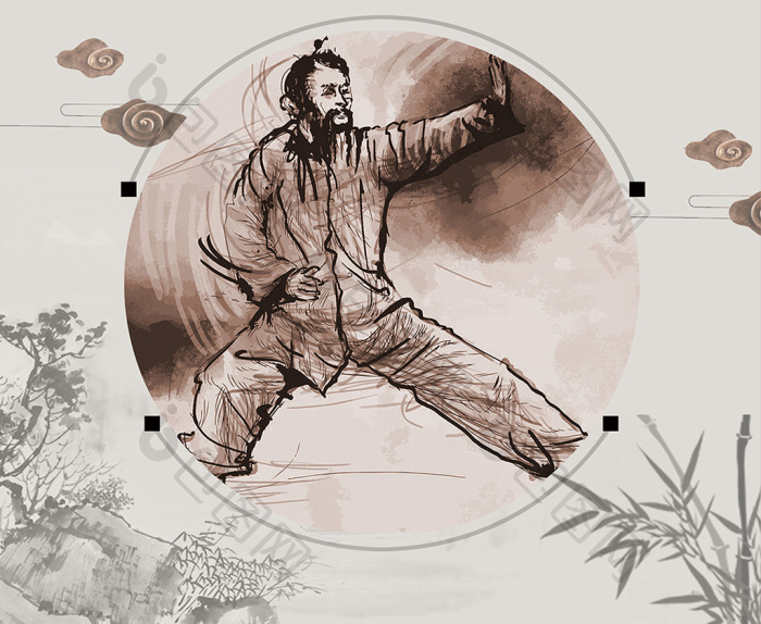 包图网中国风武术图片