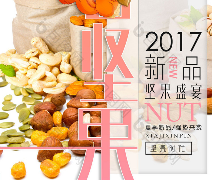 2017新品每日坚果海报设计