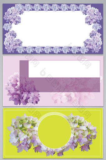 梦幻紫色花卉背景图图片