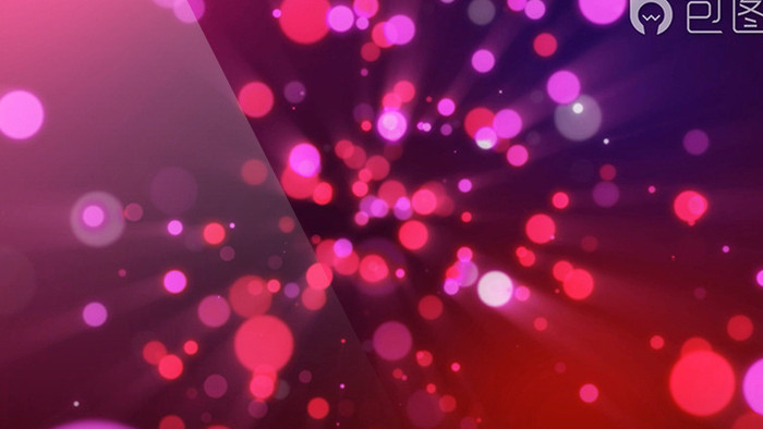红色炫彩粒子光斑动画循环背景高清视频素材
