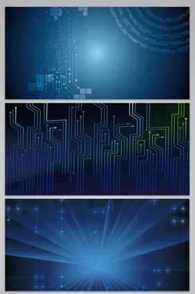 蓝色科技炫酷背景图