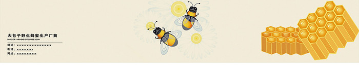 蜂蜜蜂蜜制品产品介绍画册封面设计