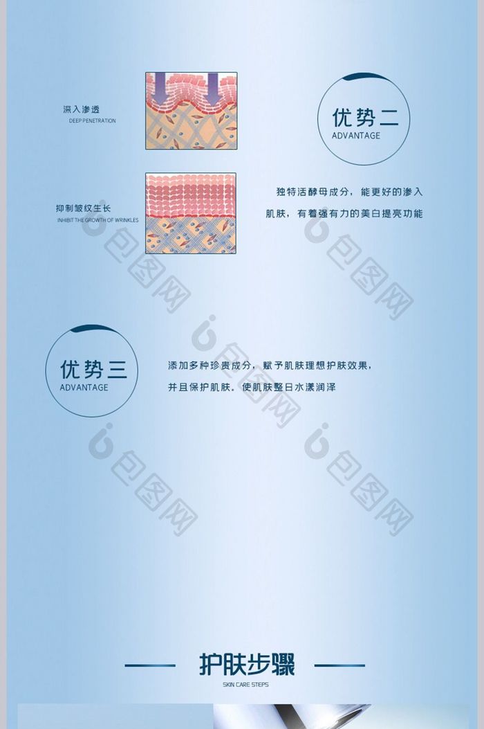 化妆水爽肤水酵母满量神仙水详情页