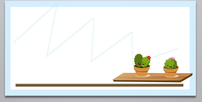 简约大气手绘植物系列设计背景图