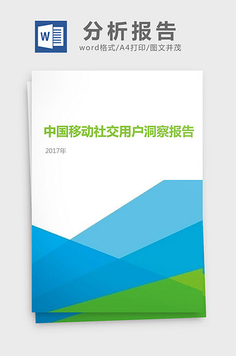 2017年中国移动社交用户洞察分析报告图片