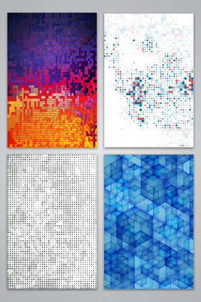 现代几何抽象背景图