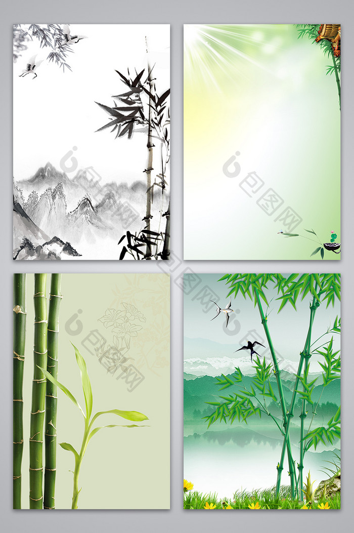 中国风竹子背景图
