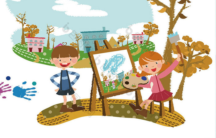 包图网提供精美好看的少儿美术培训教育行业图片素材免费下载,本次