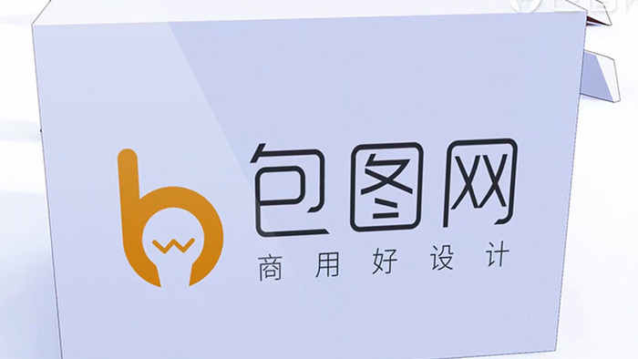 新颖搞怪的多边形碎块汇聚logo展示AE