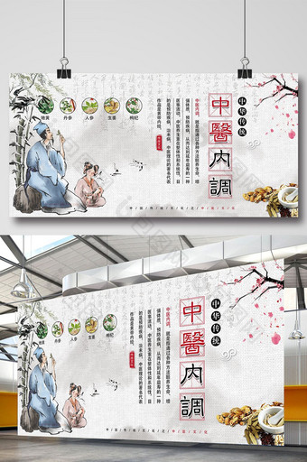 中医内调中国传统文化展板图片